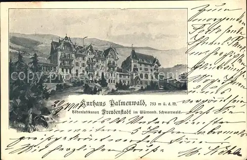 Freudenstadt Kurhaus Palmenwald / Freudenstadt /Freudenstadt LKR