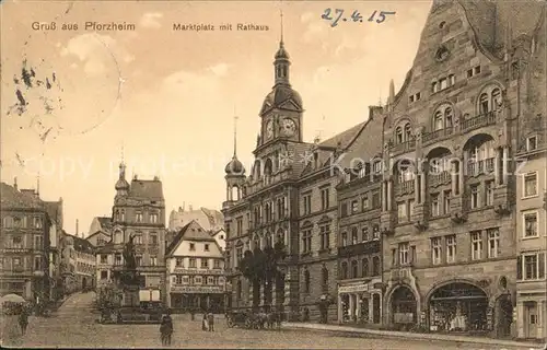 Pforzheim Marktplatz Rathaus / Pforzheim /Enzkreis LKR