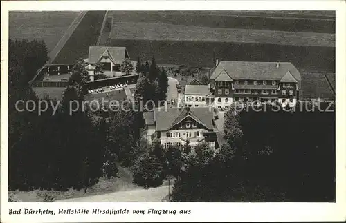 Bad Duerrheim Fliegeraufnahme Heilstaette Hirschhalde / Bad Duerrheim /Schwarzwald-Baar-Kreis LKR