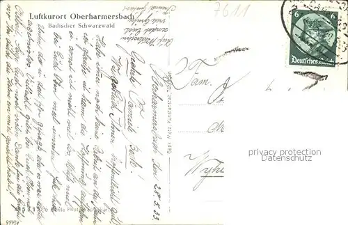 Oberharmersbach Fliegeraufnahme / Oberharmersbach /Ortenaukreis LKR