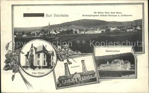 Bad Duerrheim Borhaus Villa Huber Kindersolbad / Bad Duerrheim /Schwarzwald-Baar-Kreis LKR