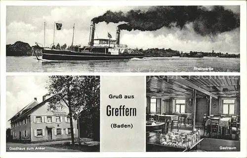 Greffern Gasthaus zum Adler / Rheinmuenster /Rastatt LKR