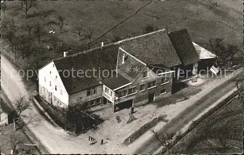 Gottersdorf Baden Fliegeraufnahme Gasthaus W. Heilig / Wallduern /Neckar-Odenwald-Kreis LKR