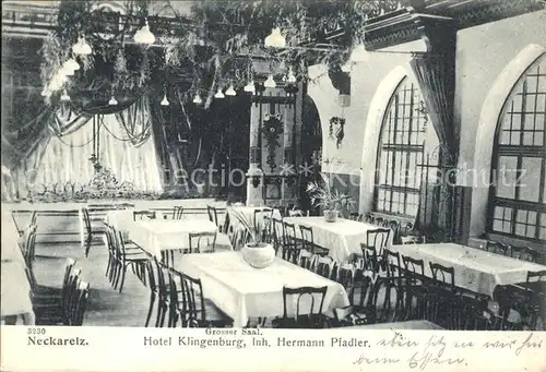 Neckarelz Hotel Klingenburg Grosser Saal Hermann Pfadler / Mosbach /Neckar-Odenwald-Kreis LKR