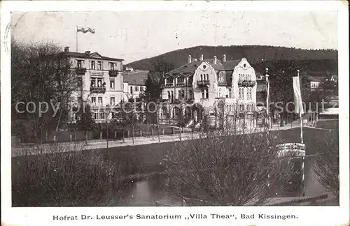 Bad Kissingen Hofrat Dr. Leussers Sanatorium Villa Thea / Bad Kissingen /Bad Kissingen LKR