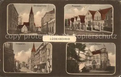 Luedenscheid Christuskirche Friesenstr. Knapperstr. Hohe Steinert / Luedenscheid /Maerkischer Kreis LKR