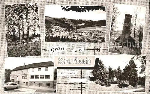 Scharbach Gasthaus Pension Zum Odenwald / Grasellenbach /Bergstrasse LKR
