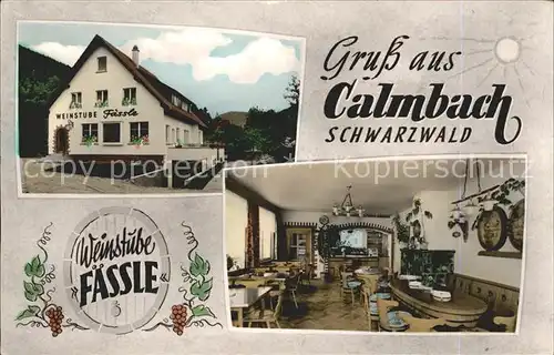 Calmbach Enz Weinstube Faessle / Bad Wildbad /Calw LKR