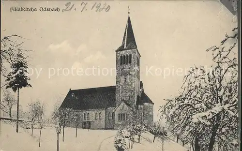 oedsbach Filialkirche / Oberkirch /Ortenaukreis LKR