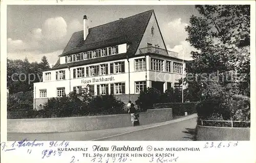 Bad Mergentheim Haus Burkhard / Bad Mergentheim /Main-Tauber-Kreis LKR