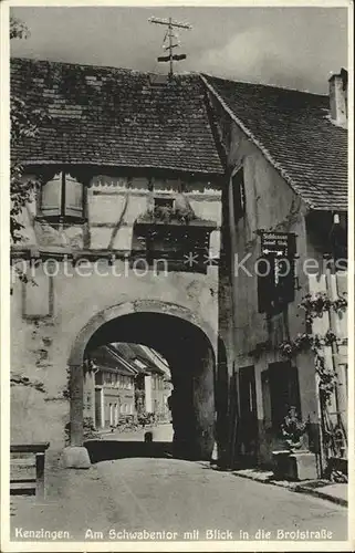 Kenzingen Am Schwabentor mit Blick in die Brotstrasse / Kenzingen /Emmendingen LKR