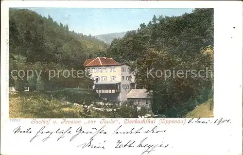 Oppenau Litho Gasthof Pension zur Taube / Oppenau /Ortenaukreis LKR