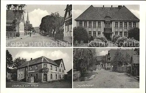 Legelshurst Hauptstrasse Schule Gasthaus zum Hirsch / Willstaett /Ortenaukreis LKR