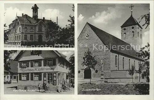 Zusenhofen Schulhaus Kaufhaus Lebfromm  / Oberkirch /Ortenaukreis LKR