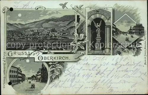 Oberkirch Baden Kriegerdenkmal Strasse  / Oberkirch /Ortenaukreis LKR
