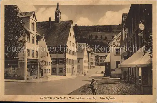 Furtwangen Marktplatz / Furtwangen im Schwarzwald /Schwarzwald-Baar-Kreis LKR