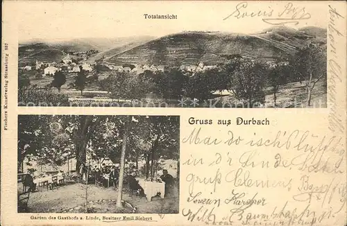 Durbach Garten Gasthof z. Linde / Durbach /Ortenaukreis LKR