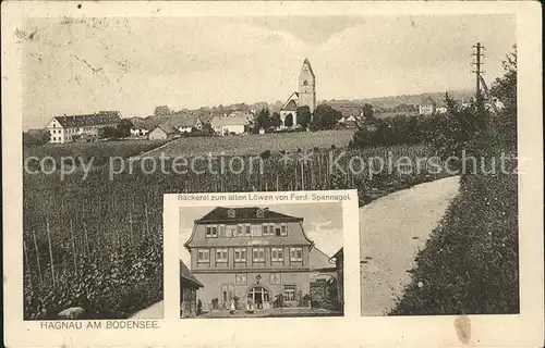 Hagnau Bodensee Baeckerei zum alten Loewen Ferd. Spannagel / Hagnau am Bodensee /Bodenseekreis LKR