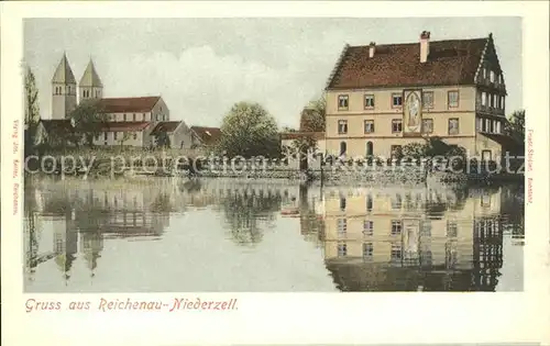Reichenau Bodensee Reichenau-Niederzell St. Peter und Paul Litho / Reichenau /Konstanz LKR