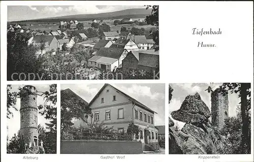 Tiefenbach Hunsrueck Gasthof Wolf / Tiefenbach /Rhein-Hunsrueck-Kreis LKR