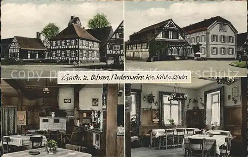 Bodersweier Gasthof z. Ochsen  / Kehl /Ortenaukreis LKR