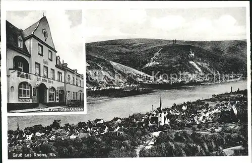 Rhens Hotel zum roten Ochsen  / Rhens /Mayen-Koblenz LKR