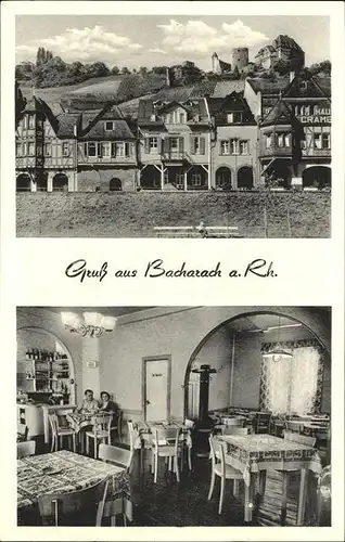 Bacharach Rhein Weinstube Fuerstenberg / Bacharach /Mainz-Bingen LKR