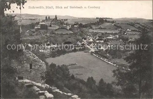 Schwaebisch Hall Blick auf Steinbach u. Comburg / Schwaebisch Hall /Schwaebisch Hall LKR