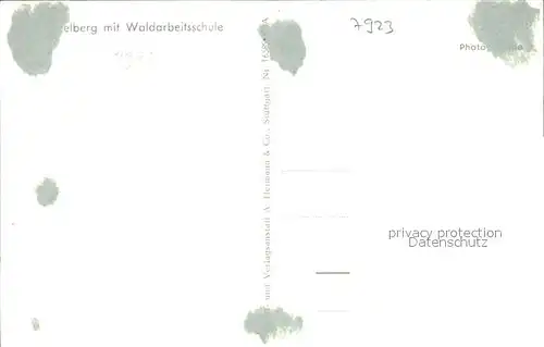 Feldberg Schwarzwald Waldarbeitsschule / Feldberg (Schwarzwald) /Breisgau-Hochschwarzwald LKR