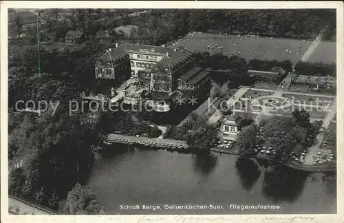 Gelsenkirchen Fliegeraufnahme Schloss Berge  / Gelsenkirchen /Gelsenkirchen Stadtkreis