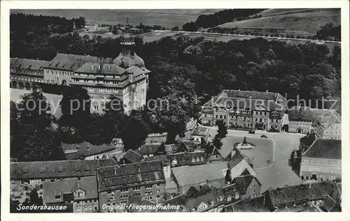 Sondershausen Thueringen Fliegeraufnahme / Sondershausen /Kyffhaeuserkreis LKR