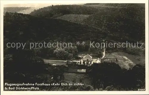 Bad Duerkheim Fliegeraufnahme Forsthaus Jagdhaus des Grafen von Lemingen / Bad Duerkheim /Bad Duerkheim LKR