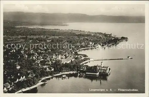 Langenargen Bodensee Fliegeraufnahme / Langenargen /Bodenseekreis LKR