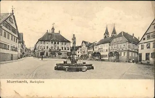 Murrhardt Marktplatz Brunnen / Murrhardt /Rems-Murr-Kreis LKR