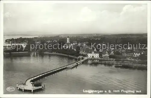 Langenargen Bodensee Fliegeraufnahme / Langenargen /Bodenseekreis LKR