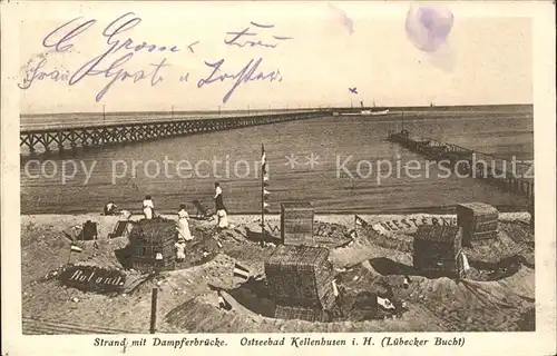 Kellenhusen Ostseebad Strand Dampferbruecke Luebecker Bucht / Kellenhusen (Ostsee) /Ostholstein LKR