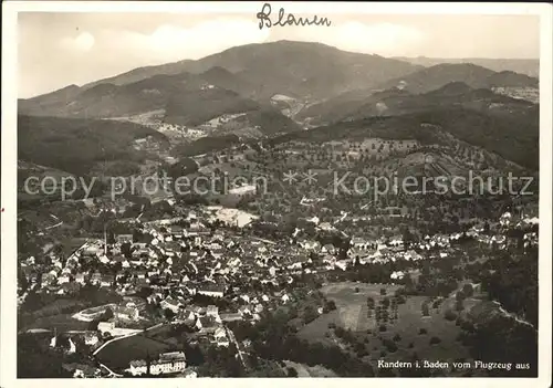 Kandern Fliegeraufnahme  / Kandern /Loerrach LKR