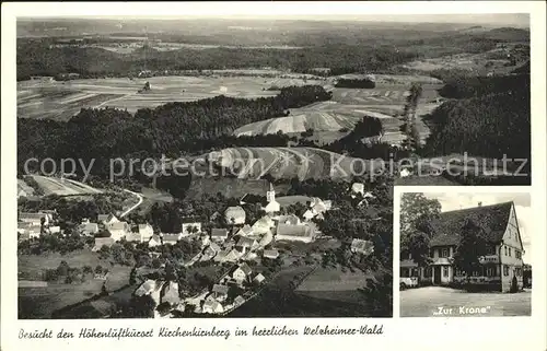 Kirchenkirnberg Fliegeraufnahme Zur Krone / Murrhardt /Rems-Murr-Kreis LKR