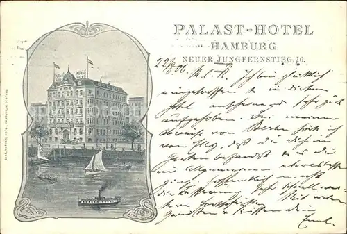 Hamburg Palast-Hotel Neuer Jungfernstieg 16. / Hamburg /Hamburg Stadtkreis