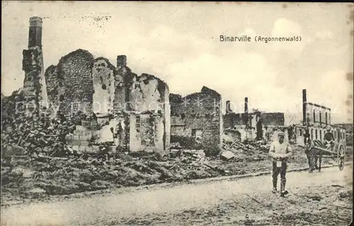 Binarville Ruines du Grande Guerre Truemmer 1. Weltkrieg / Binarville /Arrond. de Sainte-Menehould