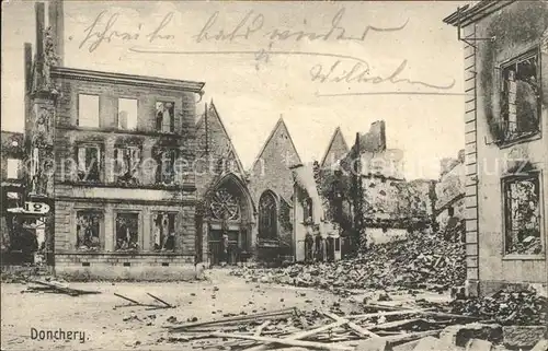 Donchery Ruines du Grande Guerre Truemmer 1. Weltkrieg / Donchery /Arrond. de Sedan