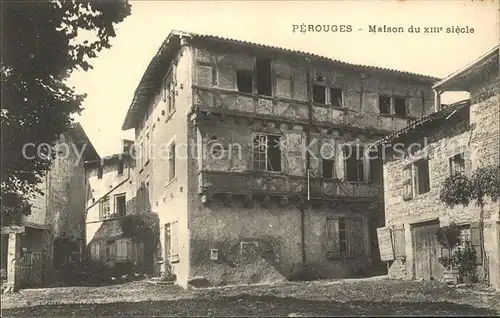 Perouges Maison du XIII siecle / Perouges /Arrond. de Bourg-en-Bresse