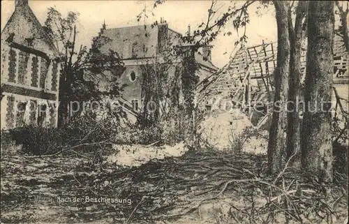 Vimy nach der Beschiessung Truemmer 1. Weltkrieg / Vimy /Arrond. d Arras