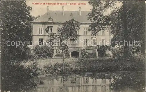 Domevre-sur-Durbion Schloss Westlicher Kriegsschauplatz 1. Weltkrieg / Domevre-sur-Durbion /Arrond. d Epinal