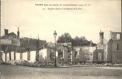 Reims Champagne Ardenne Bombardements 1914 - 1916 Grande Guerre Truemmer 1. Weltkrieg / Reims /Arrond. de Reims