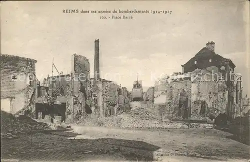 Reims Champagne Ardenne Bombardements 1914-1917 Ruines Grande Guerre Truemmer 1. Weltkrieg / Reims /Arrond. de Reims