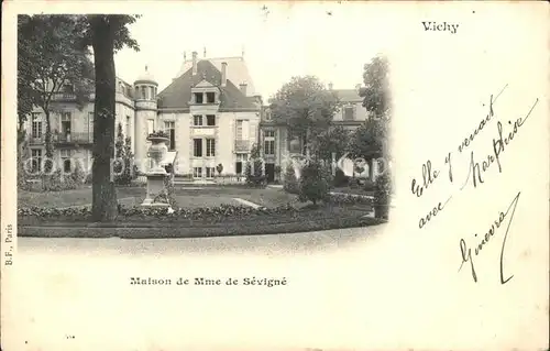 Vichy Allier Maison de Mme de Sevigne / Vichy /Arrond. de Vichy