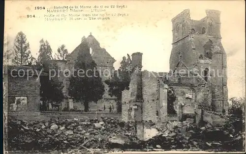 Maurupt-le-Montois Bataille de la Marne September 1914 Grande Guerre Truemmer 1. Weltkrieg / Maurupt-le-Montois /Arrond. de Vitry-le-Francois