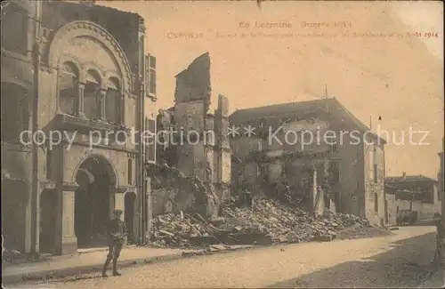 Luneville Synagoge Ruines Grande Guerre Truemmer 1. Weltkrieg / Luneville /Arrond. de Luneville