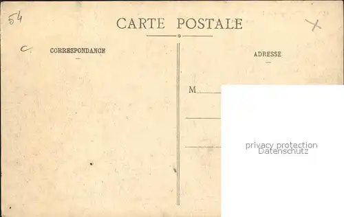 Luneville Sous Prefecture apres l'incendie Grande Guerre 1914 Truemmer 1. Weltkrieg / Luneville /Arrond. de Luneville